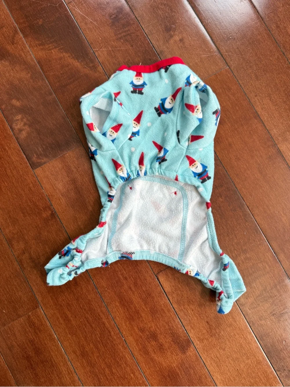 Pup Crew Dog Gnome Fleece Pajamas, size Small